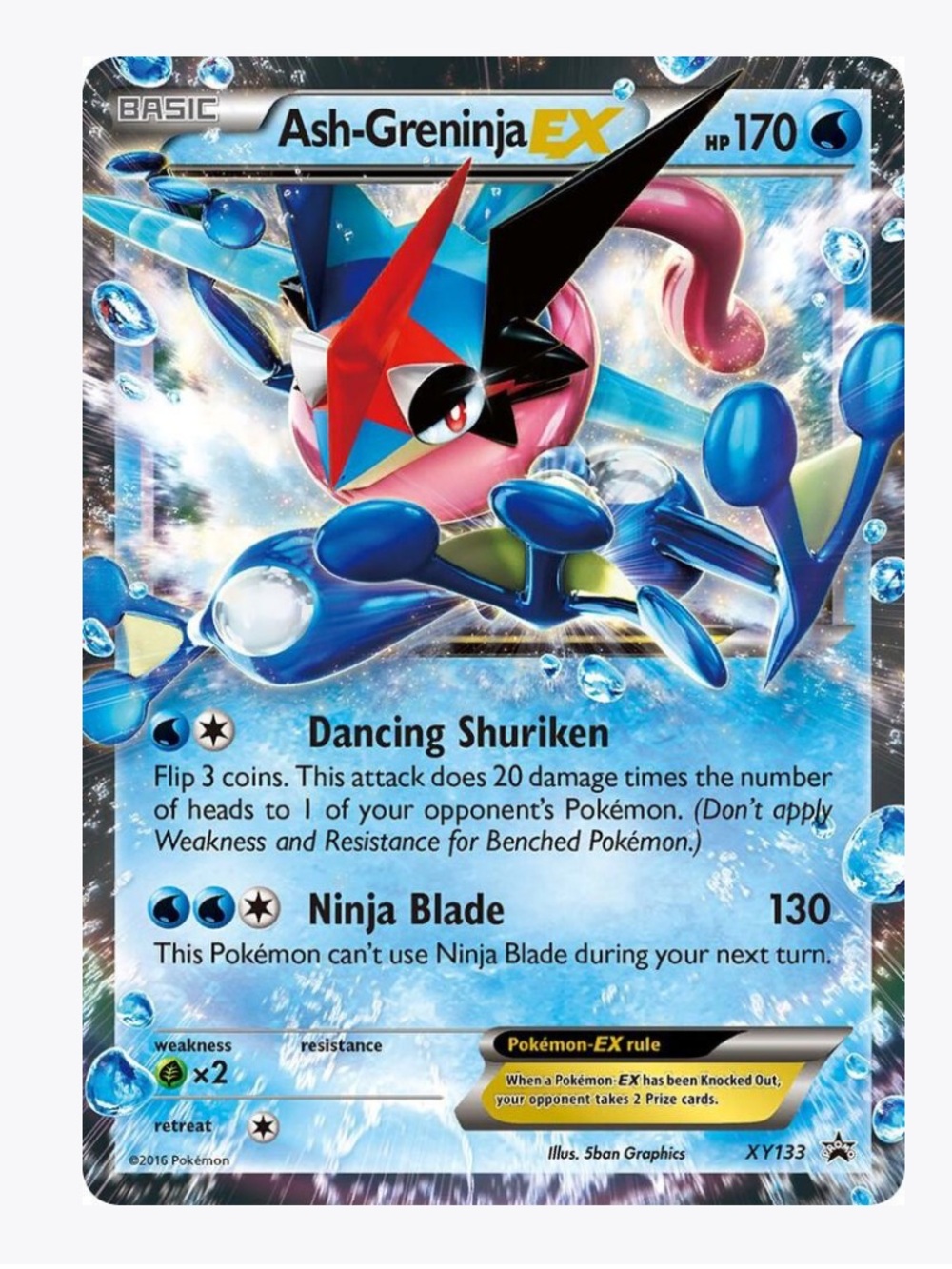 Ash-Greninja EX XY133 XY Promos Pokemon Trading Card